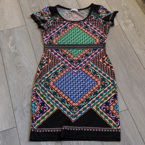 Calvin Klein multi color dress
